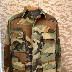 Vintage woodlands camo shirt